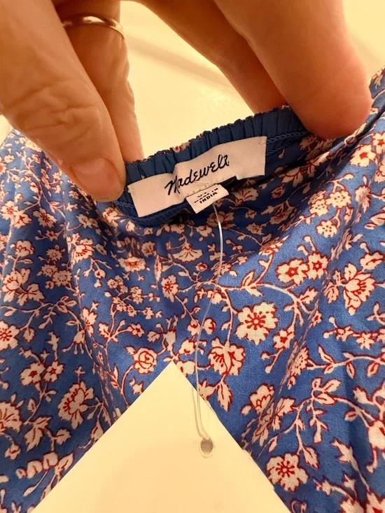 Madewell Lavender-Blue Floral Tiered Maxi Dress - Picture 3 of 8